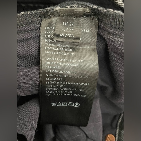 We the Free Women’s 27 Black Denim Overalls Adjustable Slim Leg - Picture 6 of 7